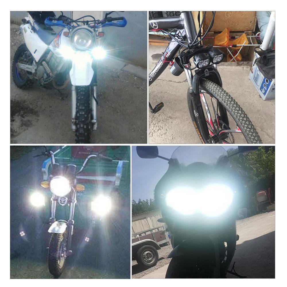 Motorrad Scheinwerfer Nebel Scheinwerfer LED Scheinwerfer DC 12V 24V Externe Arbeit Licht Für Motorräder, Elektrische Fahrräder