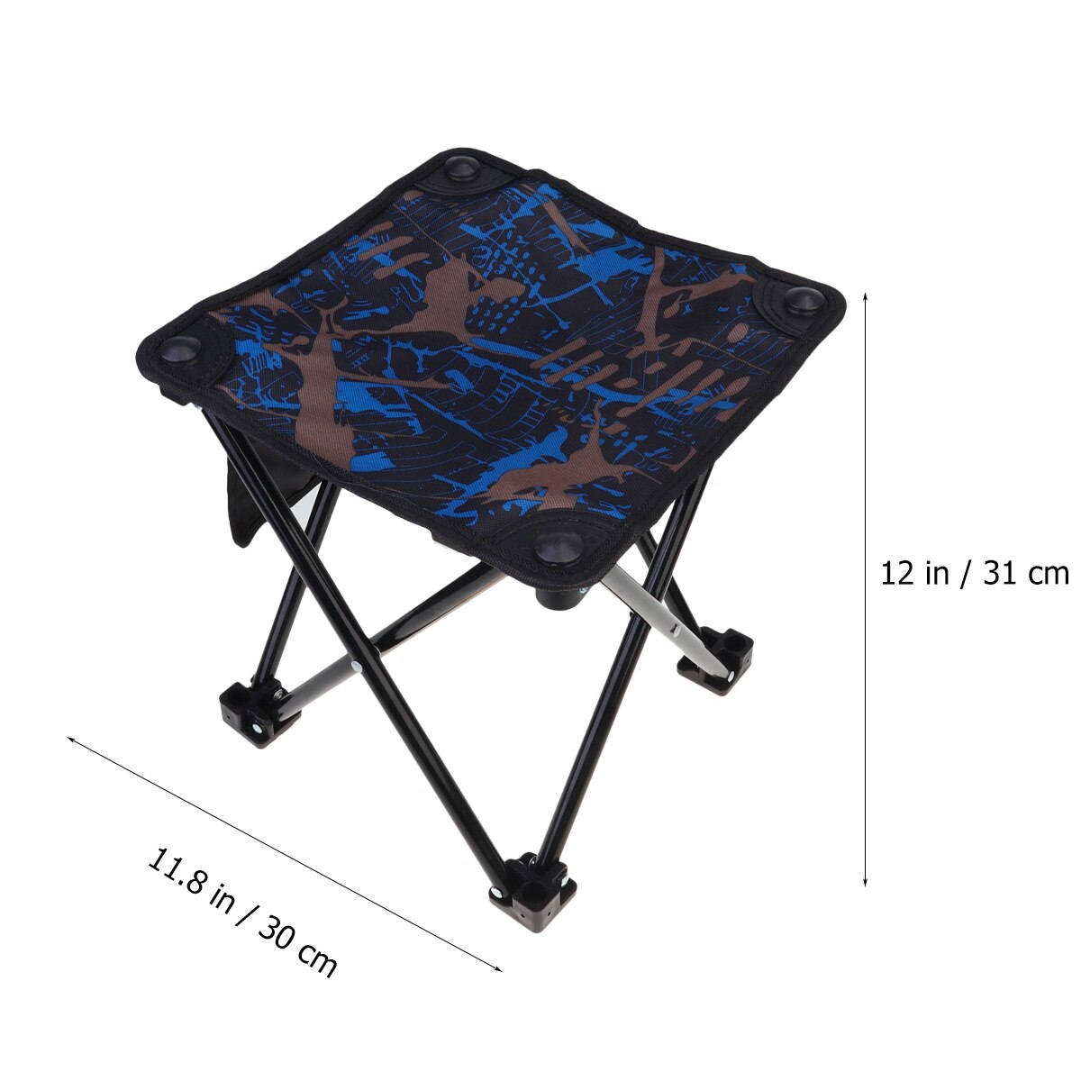 Utomhus hopfällbar stol camping bbq pall rostfri sits fiskepall