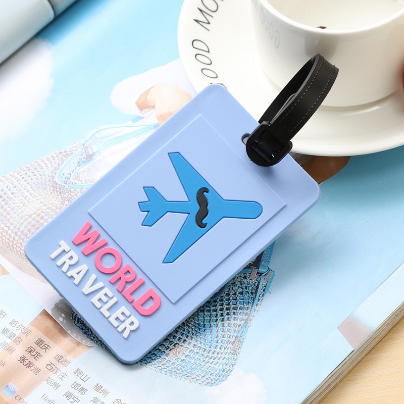 Luggage&bags Accessories Cute Novelty Rubber Funky Travel ID Addres Holder Label Straps Suitcase Luggage Tags