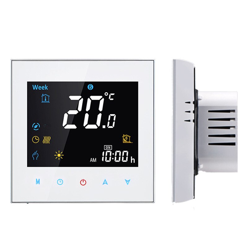 Heating Boiler Temperature Controller MODBUS High Precision Intelligent Programming Liquid Crystal Measuring Meter Bht-3000: white