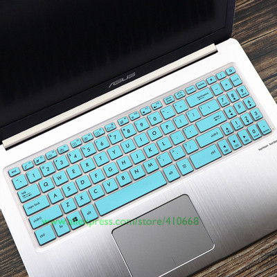 15.6 inch Laptop Keyboard Cover Skin For Asus VivoBook Pro 15 N580 N580G N580GD N580VD M580VD M580 NX580VD YX570ZD YX570ud YX570: Skyblue