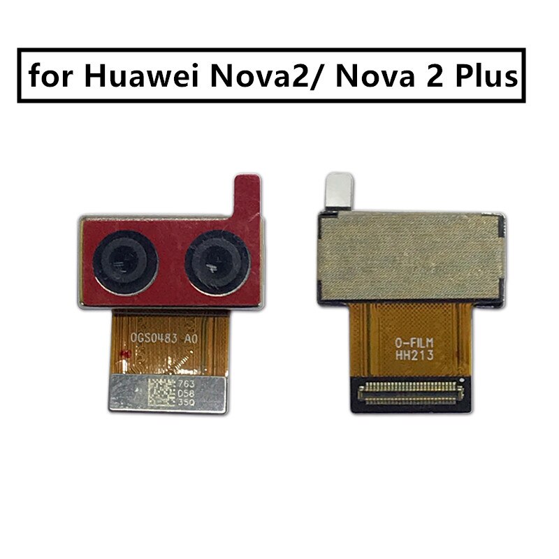 Für Huawei nova 2 Zurück Kamera groß Hinten Wichtigsten Kamera Modul biegen Kabel Montage nova 2 Plus Ersatz Reparatur Ersatzteile Prüfung