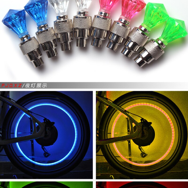 2 Stuks Fietsverlichting Motion Sensor Led Verlichting Met Batterijen Voor Road Mtb Mountainbike Band Band Ventiel Fiets Accessoires