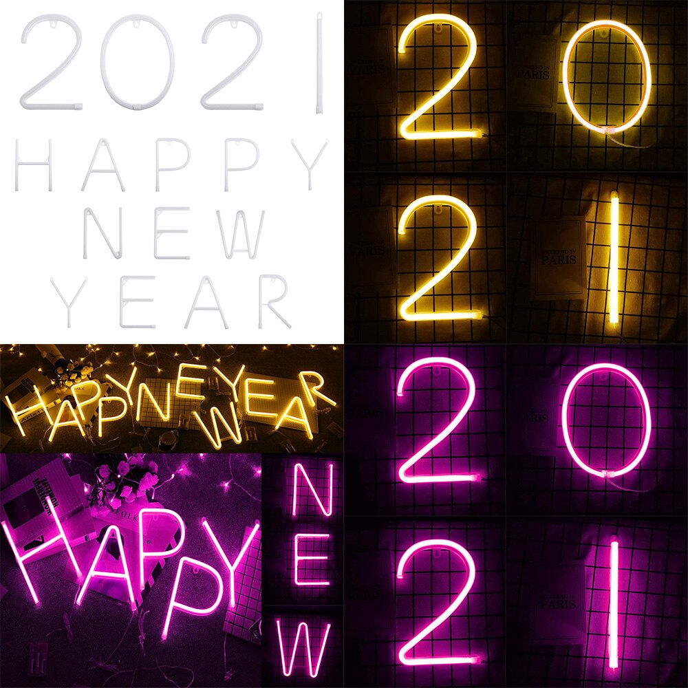 LED Neon Light Set Window Decoration Neon Light Annual Meeting Party Neon Light Year Party Neon Light Wall Decoration