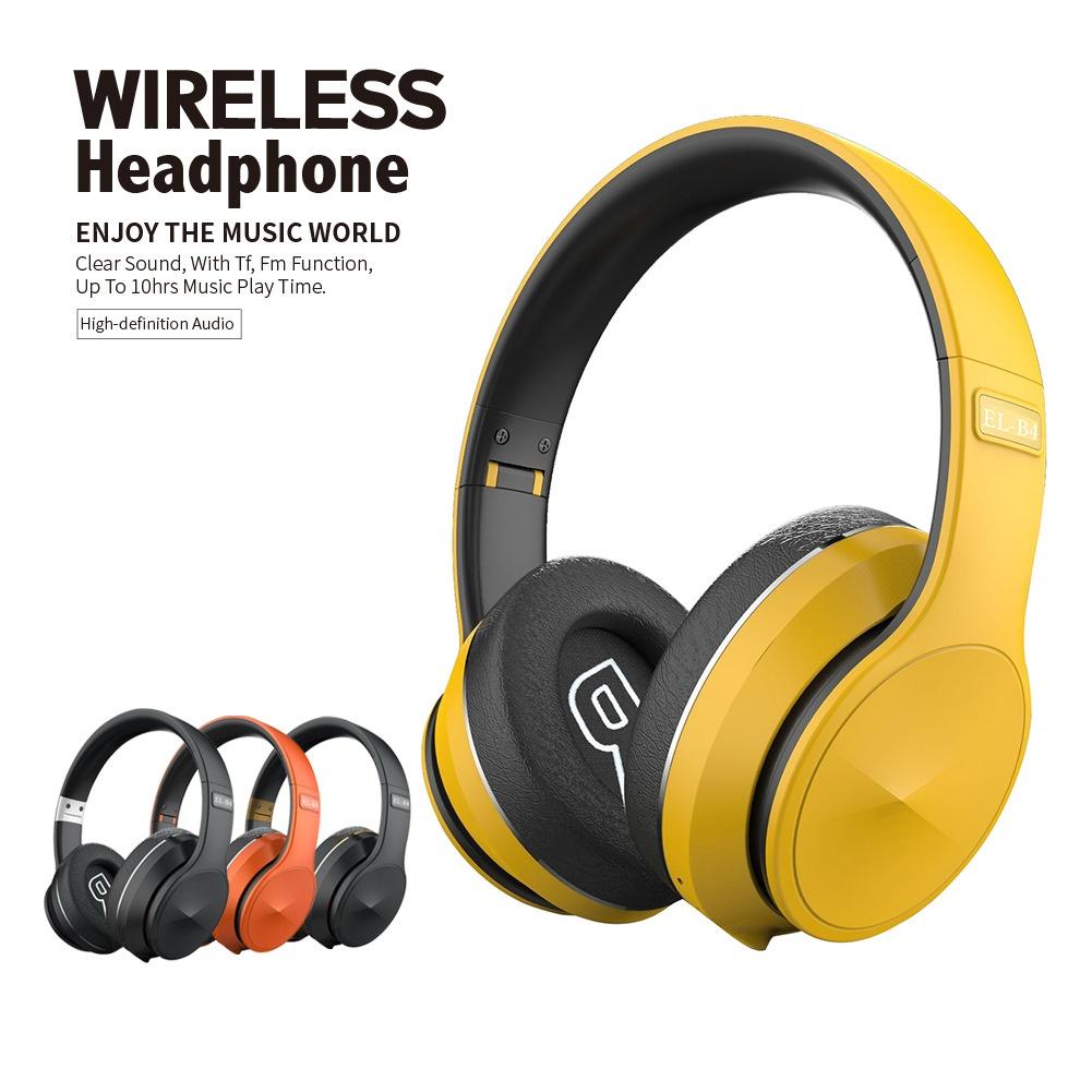 Bluetooth 5.0 Hoofdtelefoon Draadloze Koptelefoon Over-ear Noise HiFi Stereo Canceling Gaming Headset met Microfoon Ondersteuning Tf-kaart