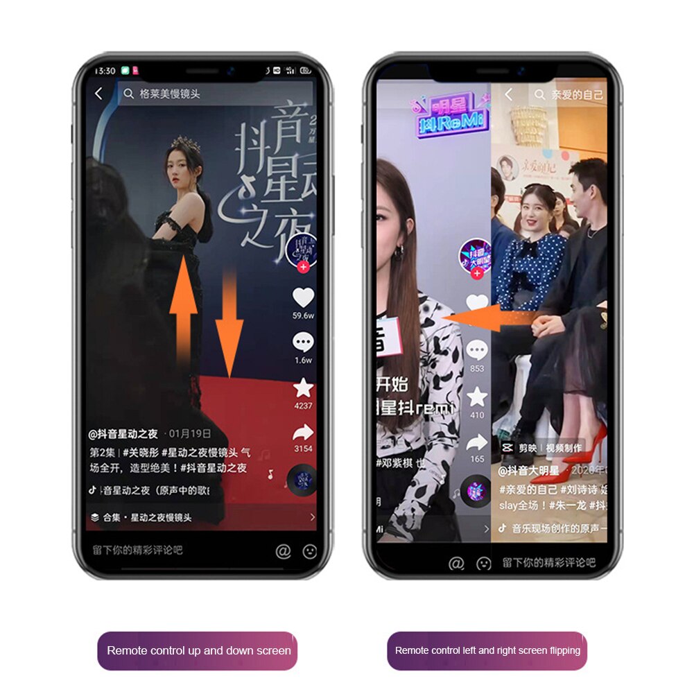 Telecomando compatibile Bluetooth tipo-c ricarica Wireless TikTok Selfie Video Magic Device Mini Controller per Android IOS