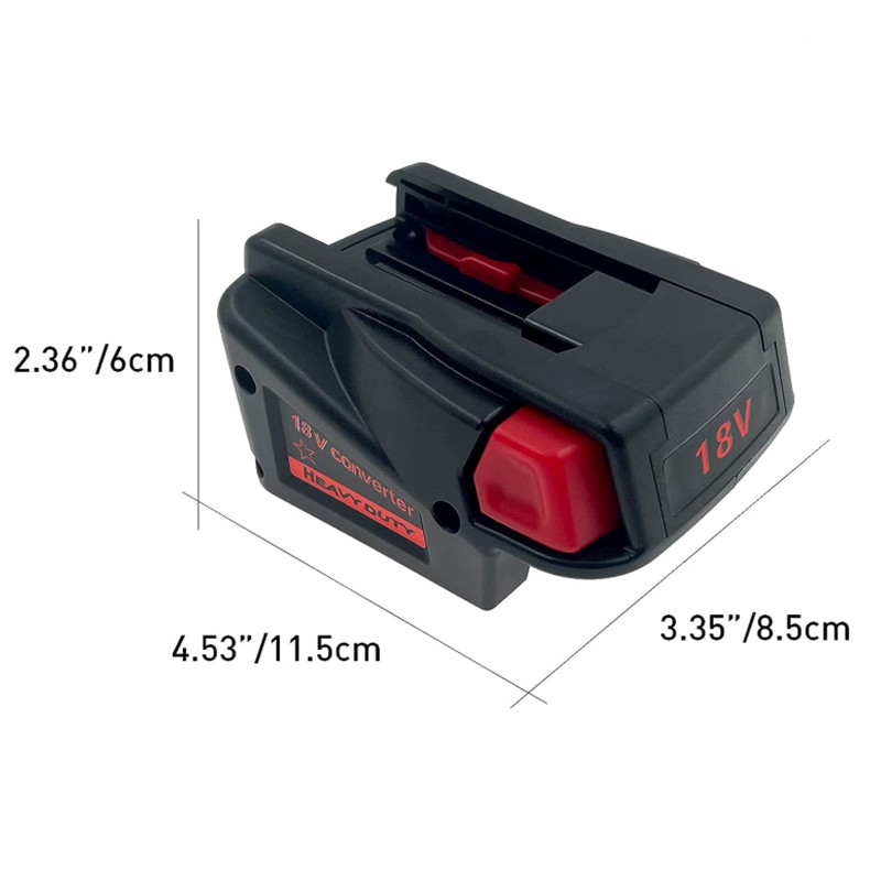 M18 v 18 batteriadapterkonverter til milwaukee 18v litiumionbatteri til milwaukee  v18 18v ni-cd-batteri (med usb-havn)