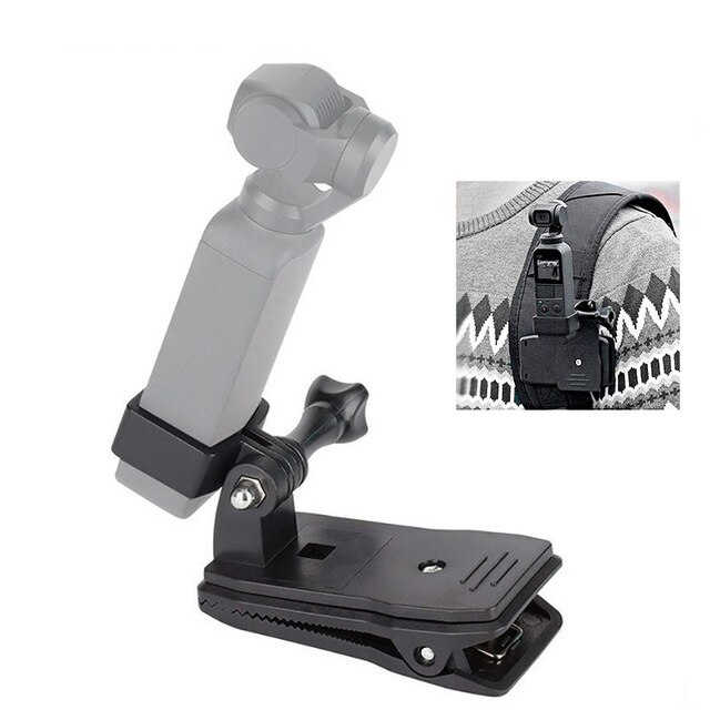 Cardán de bolsillo, soporte abrazadera pedestal para mochila, Clip, adaptador de expansión para DJI OSMO, accesorios de bolsillo: backpack clip