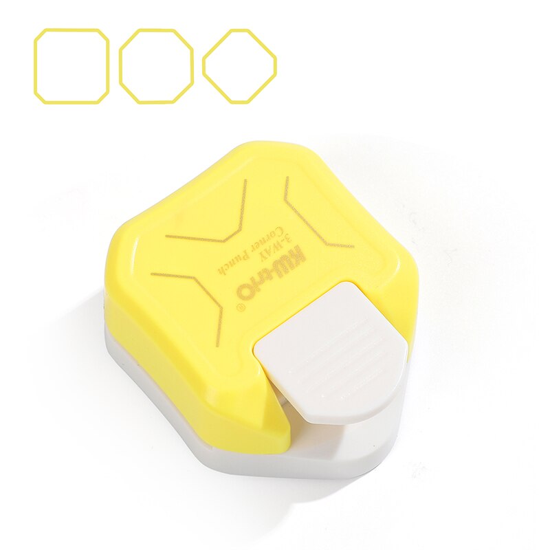 R4 R7 R10 3 In 1 Corner Rounder Papier Stoten Border Punch Ronde Hoek Paper Cutter Card Scrapbooking Voor Diy handgemaakte Ambachten: yellow