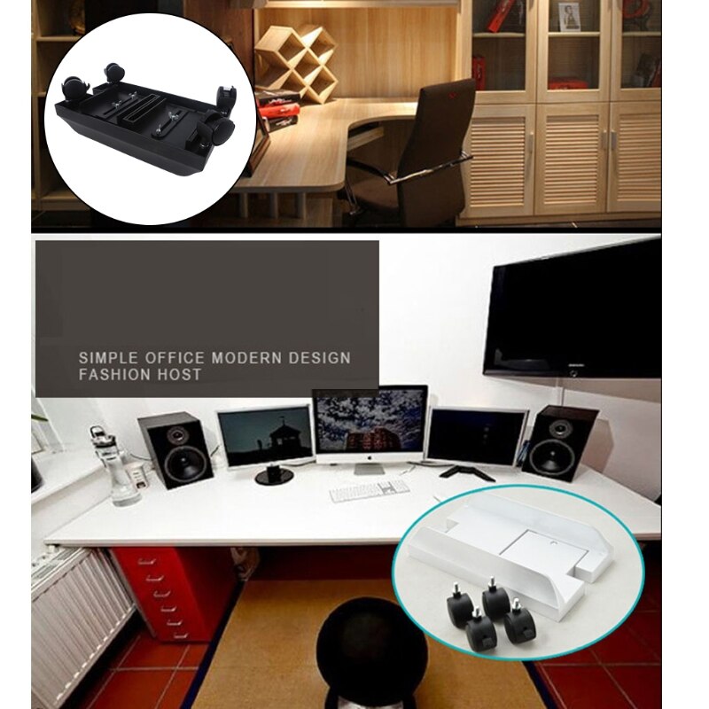 CPU Stand Mobile Desktop Tower Computer Floor Stand Rolling Caster Wheels Adjustable Width Universal PC Computer Holder Cart Wit