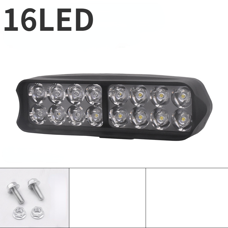 12-80V Motorfiets Koplamp Hulplamp Led Elektrische Voertuig Spotlights Scooters Waterdicht Gemodificeerde Lampen Moto Accessoires: Donkergrijs