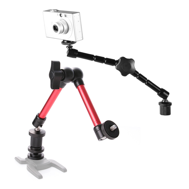 1 Pcs Articulated Arm &amp; 1 Pcs 11 Inch Adjustable Friction Articulating Magic Arm For Dslr Rig Lcd Monitor Led Light