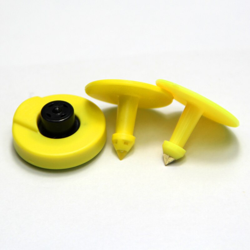 10/pcs 134.2Khz Plastic TPU Waterproof Ear Tag EM4305 Animal ID Male And Female Ear Tag RFID Electronic Identification Ear Tag