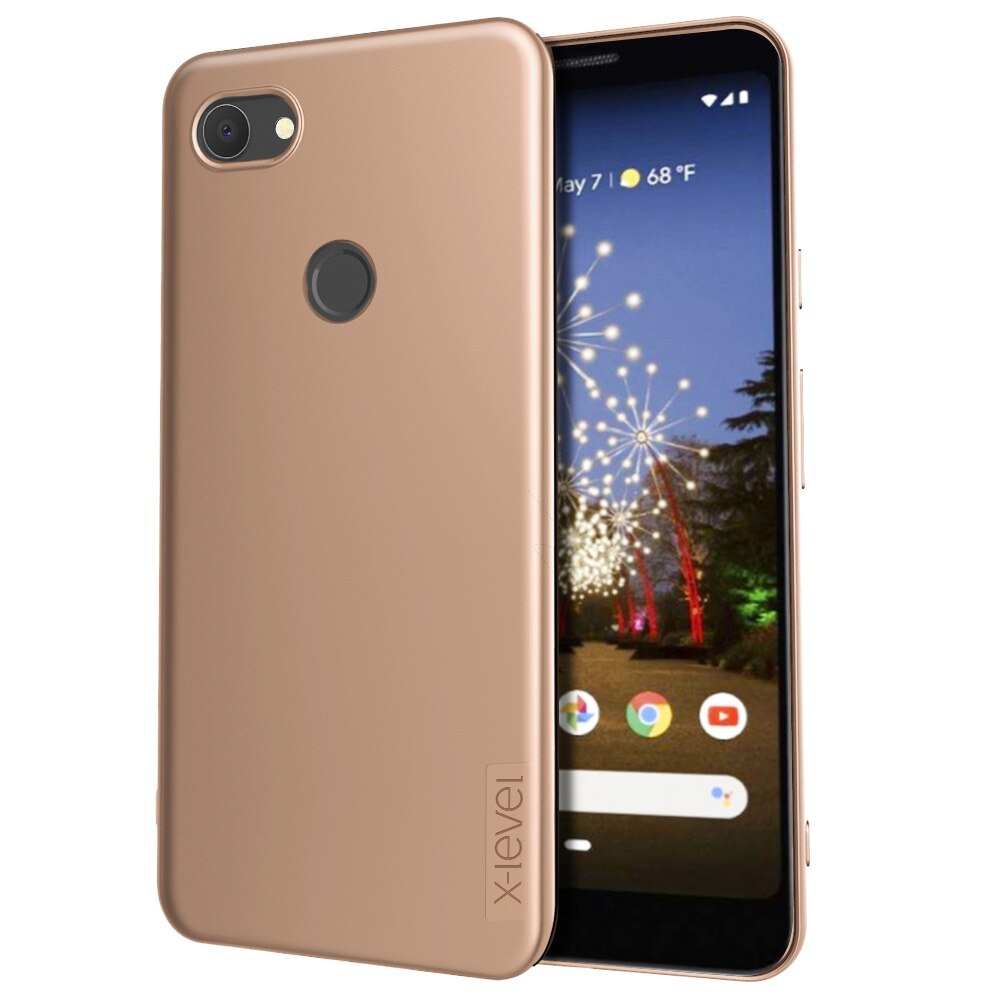 X-Level Soft TPU Case For Google Pixel 4 3 3a XL Luxury Matte Touch Ultra Thin Back Phone Cover for Google Pixel3 Case 3XL 4XL: for Pixel 4 XL / Gold