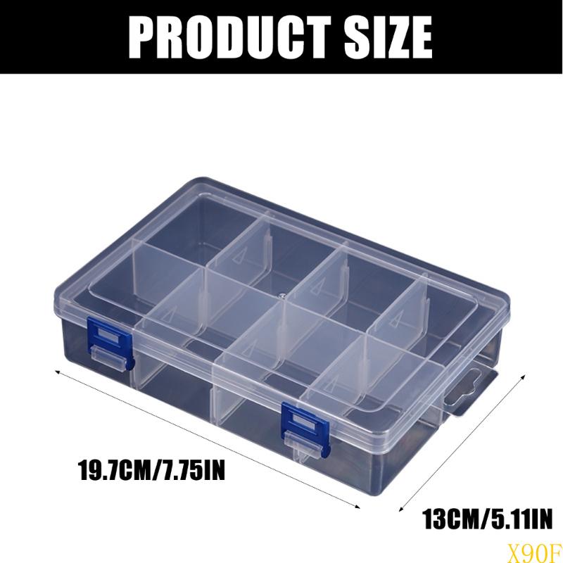 Handige 8-eenheden organizer box make-up opslagcontainer upgrades voor moeiteloos sorteren van make-up briefpapier en gereedschap