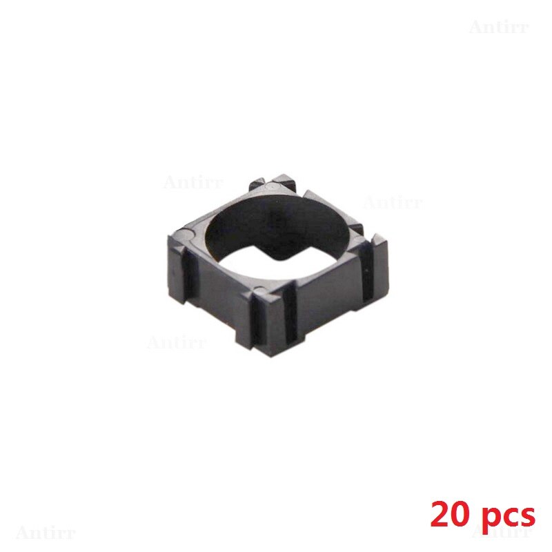 20pcs Plastic 1/2/3 Cell 18650 Battery Holder Bracket Cylindrical Li-ion Batteries Pack fixture Anti Vibration Case Storage Box: 20pcs-1p