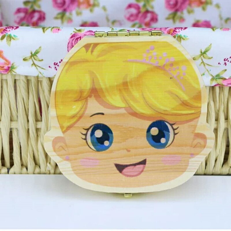 Log geschilderde baby tand dozen baby haar navelstreng souvenir dozen baby tand collection dozen baby souvenirs