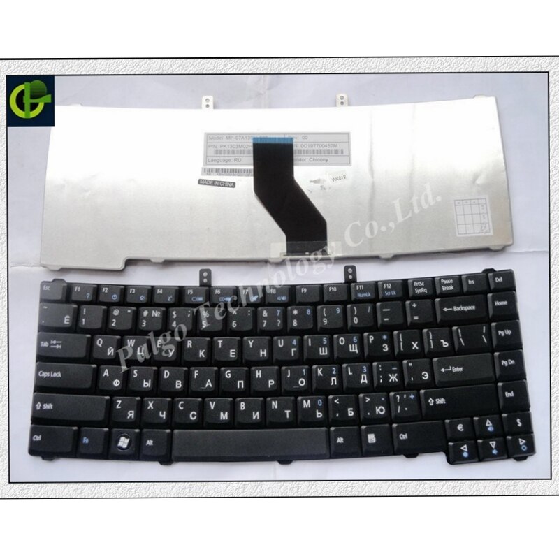 Russische Keyboard voor Acer Extensa 4620 4620Z 5120 5230 5230E 5230G 5420 5610 5620G 5630 5630G 7120 7220 7420 7620 RU Zwart