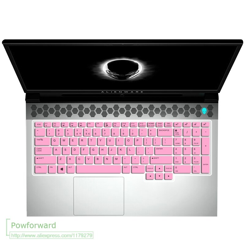Silikon Tastatur Abdeckung schutz haut Für Dell Alienware M15 R2 OLED 15.6 ''/Dell Alienware M17 R2 17.3'': M17 R2 Rosa