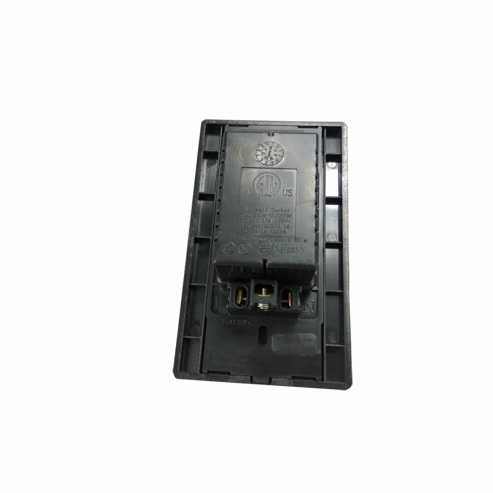 120 Style US Dual USB Plug Socket,Wall Socket Dual USB Port Power Charge Adapter Outlets PC Panel Universal Plug Outlet with usb