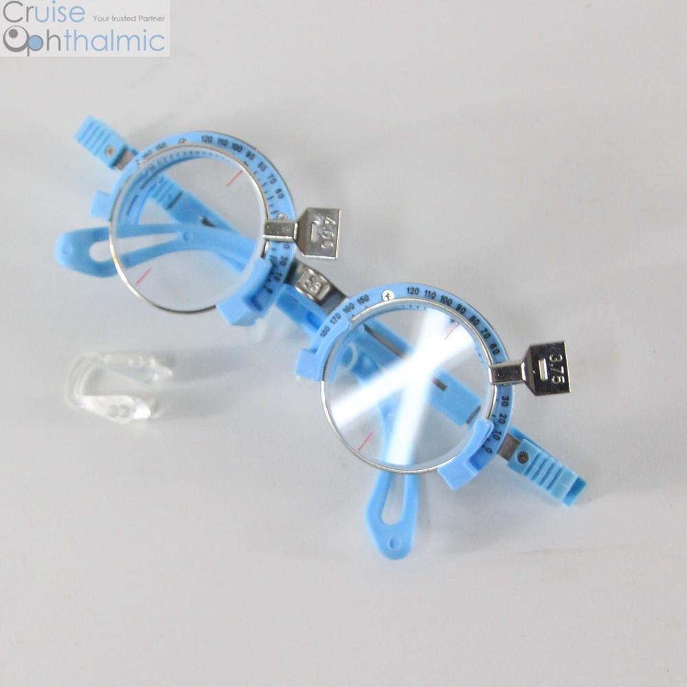 Light Weighted Progressive Lens Half Rimmed Silicon Trial Frame STF5866H | PD range 58-66mm | Trial Lens Frame | Extra Nosepad