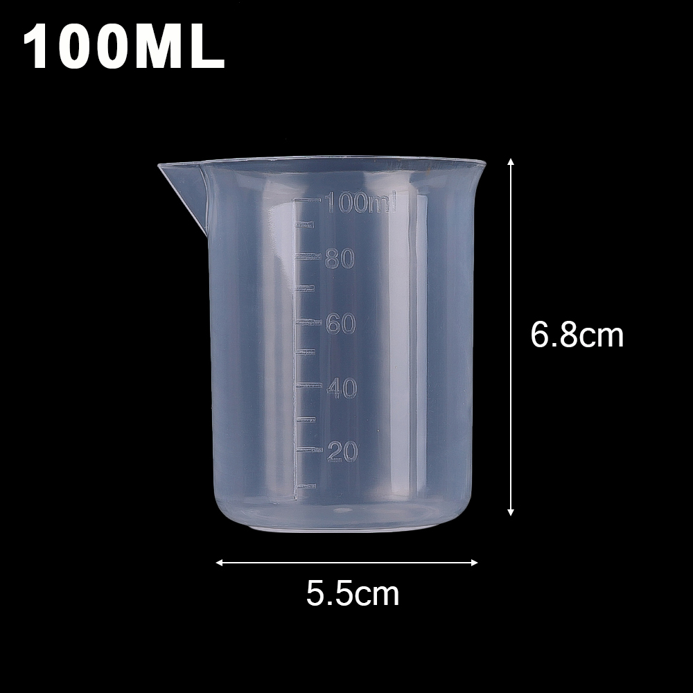 100ML Plastic Measuring Cup Transparent Scale Measuring Cup Pour Spout Without Handle Liquid Container For Kitchen Bar Supplies: PURPLE / 1000ml