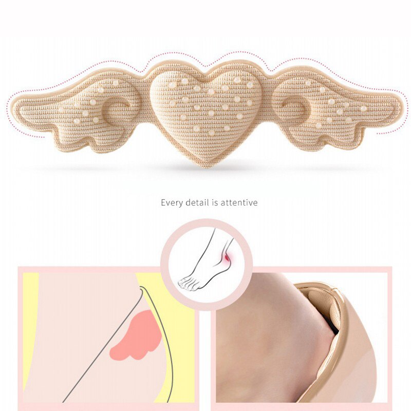 Women Relieve Heel Pressure Shoe Pads 3mm/6mm Thick Soft Sponge Heels Insert Self-adhesion Foot Pad Cushion Insoles Pain Relieve
