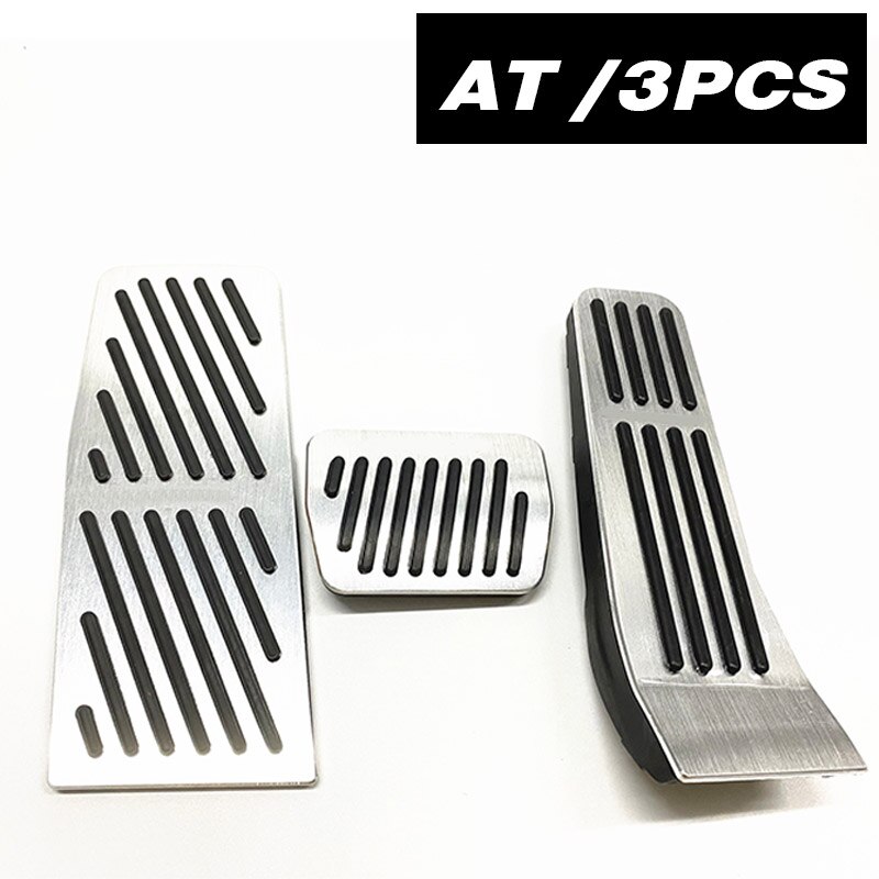 Vtear mazda 3 tilbehør bil gaspedal aluminiumslegering bil fodstøtte pedal interiør modifikation skridsikker gummi pedal cover: At 3