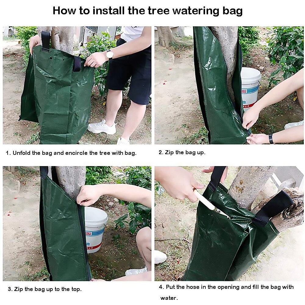 75L Reusable Agricultural Tree Water Bag Dripper Pouch Slow Drip Irrigation Bags Fram Watering Accessaries Products