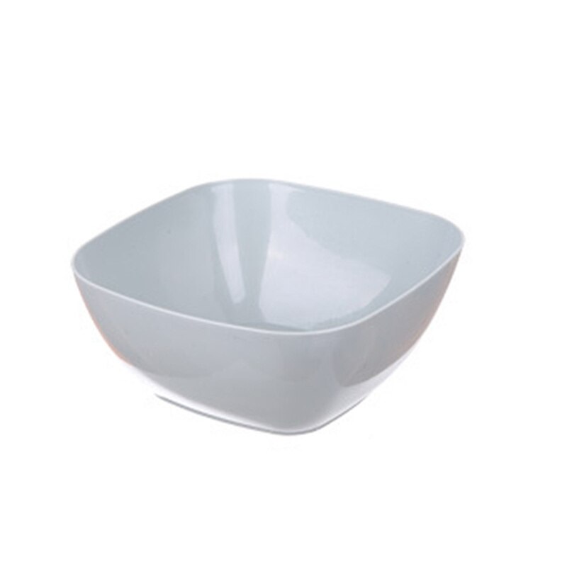 Bandeja cuadrada de plástico para fruta, plato para ensalada de dulces, cuenco, cesta, 3 colores, #4g20: Azul