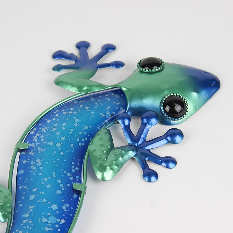 Gecko væg kunst til haven dekoration udendørs dyr statuer miniature tilbehør skulpturer til gården