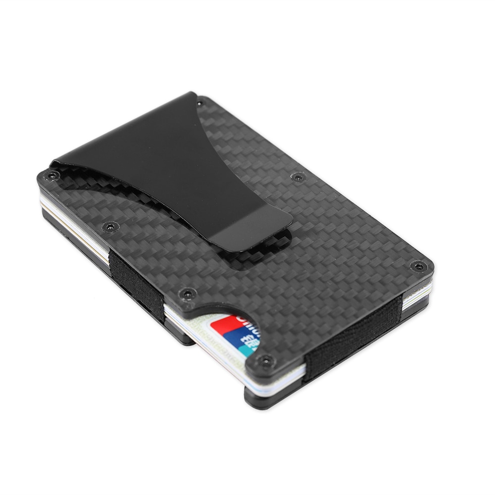 Carbon Fiber Metal Card Pakket Anti-Diefstal Ultra-Dunne Kleine Grote Capaciteit Anti-Demagnetiseren Portemonnee Bank card Id Card Sets