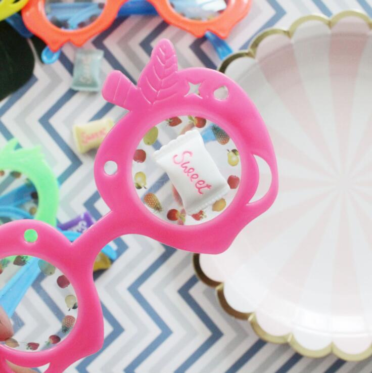 2Stck Neue Gläser DIY Spielzeug Gläser Rahmen Party Junge Mädchen Nette Karikatur Weihnachten Begünstigt Karneval Dekoration freundlicher Spielzeug Auge gläser DB