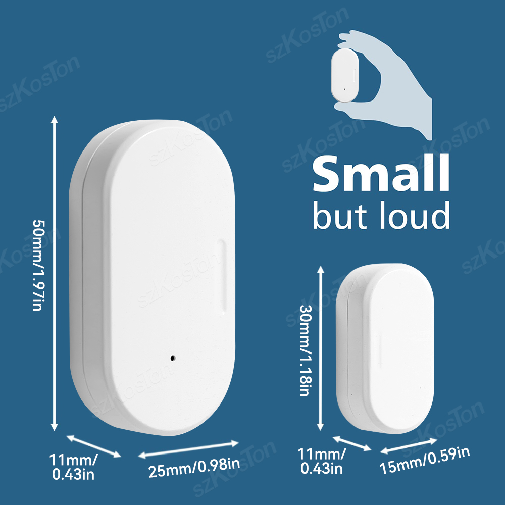Tuya Zigbee – capteur de porte WiFi, système d'alarme de sécurité domestique intelligent, détecteur d'ouverture et de fermeture de porte fenêtre, application Smart Life pour Alexa Google