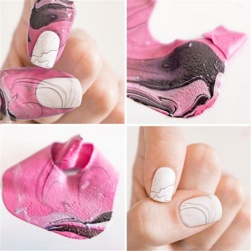 10 stk/sæt u-form spildsikker neglelak lakbeskytter klistermærker holder værktøj holdbart manicure værktøj fingercover