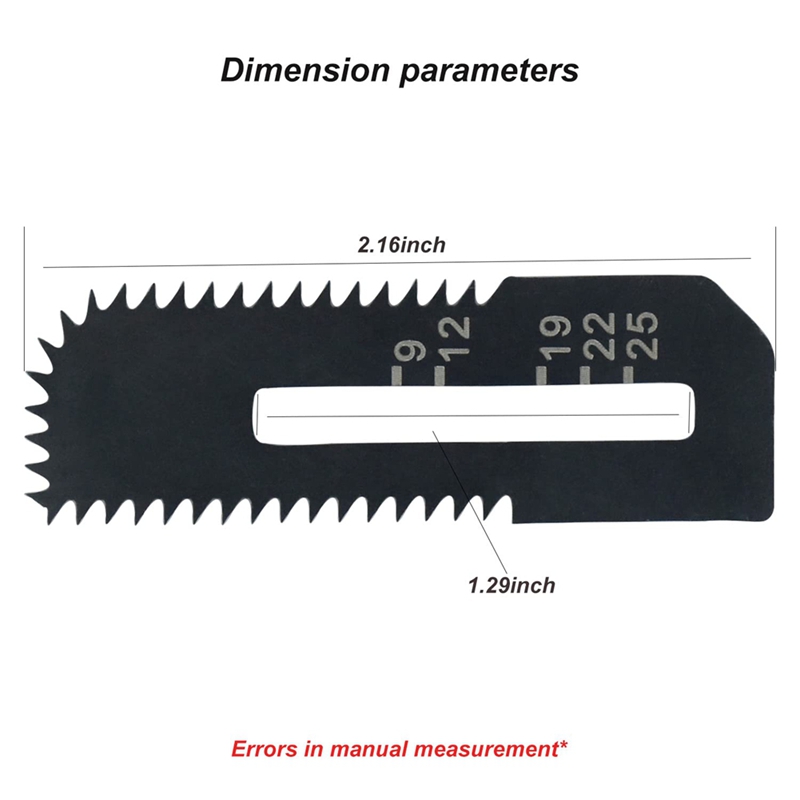 5 Pak Gipsplaten Uitgesneden Zaagbladen Voor Makita Draadloze Uitsparing Zaag, Snijdt Gipsplaat Tot 1-3/16Inch Dik (Diepte Markeringen)