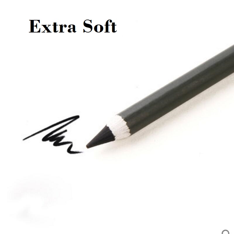 12 Stks/set Houtskool Potloden -Sharp Papier Stok Neutrale, Zachte, Extra Zacht; schetsen Gereedschap Lapices Escolares Art C7350: Extra Soft