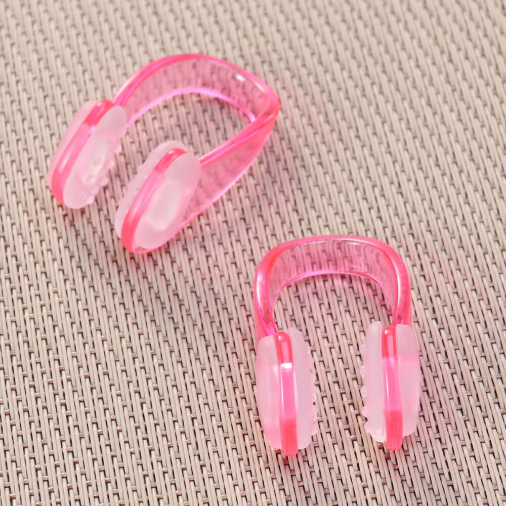 10 Pcs Volwassenen Unisex Zwemmen Neus Clip Neus Bescherming Zachte Siliconen Zwembad Accessoires Voor Duiken (Roze)