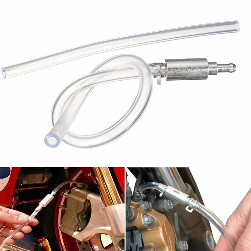Motorcycle Car Hydraulic Brake Bleeder Pipes Clutch One Way Valve Tube Bleeding Auto Bleeding Tool Replacement Adapter Hose Kit