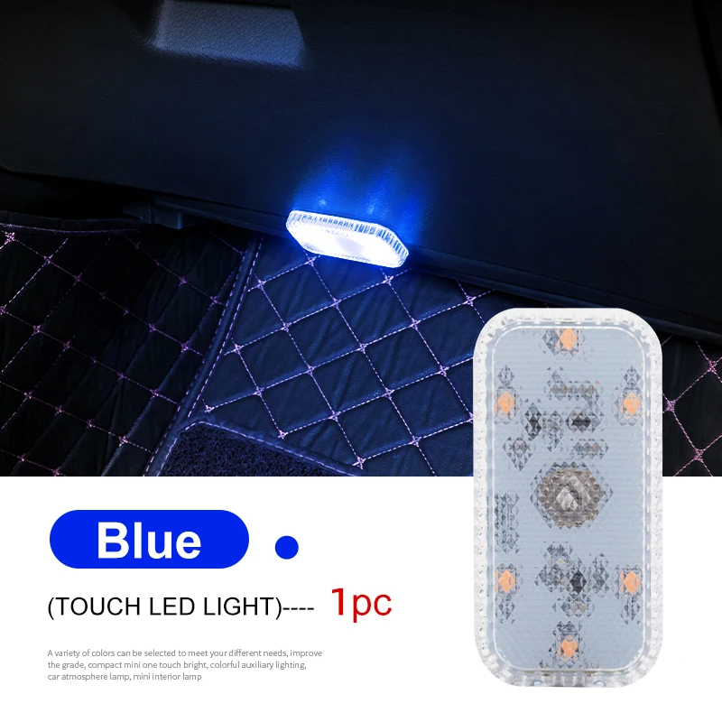 LED Innen Licht Nacht Lampe Magnetische Drahtlose berühren Licht Auto Dach Decke Leselampe für Kofferraum Lagerung Kasten USB Aufladen: Armee Grün