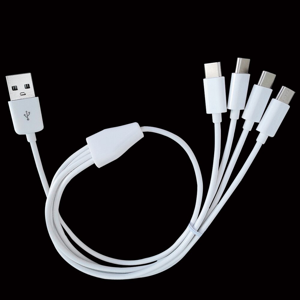 4 in 1 USB type C charger cable power 4 type c devices at once