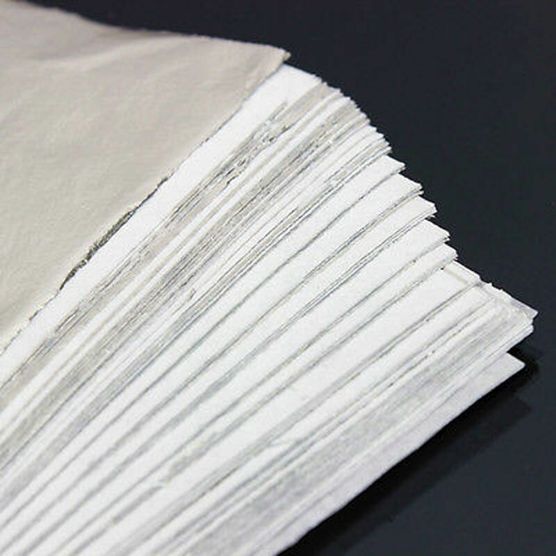 100 Sheets Silver Leaf Leaves Foil Paper Gilding Wrapping Art Craft 14cm