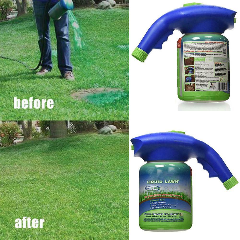 Neue Garten Samen Sprayer Kombination Flüssigkeit Rasen Samen Sprinkler System Gras Kunststoff Samen Sprayer Gießkanne Schnelle Einfach Spritzen