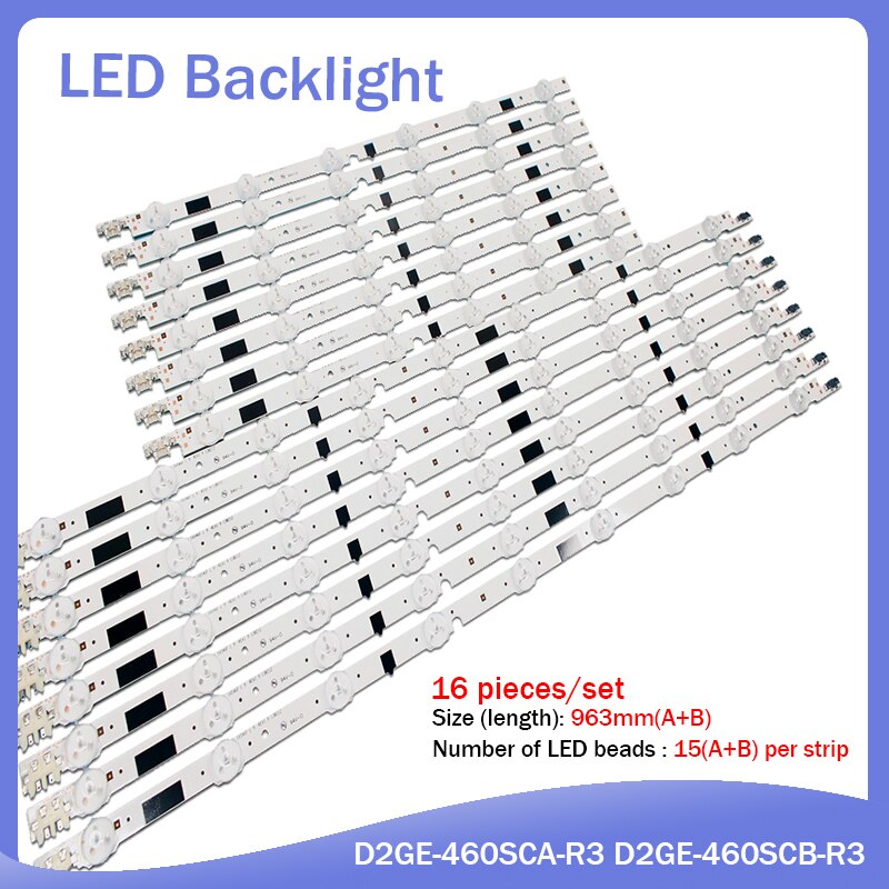 16pcs x 46 inch LED 2013SVS46F D2GE-460SCA-R3 voor Samsung CY-HF460BGLV1V BN95-00891A UA46F5080AR/5500AJ UA46F6100AJ UA46F6420AJ
