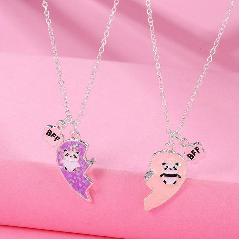Collar con forma de mapache para niñas, joya con cadena y pendiente, Bff, , amistad, A0N8, novedad de