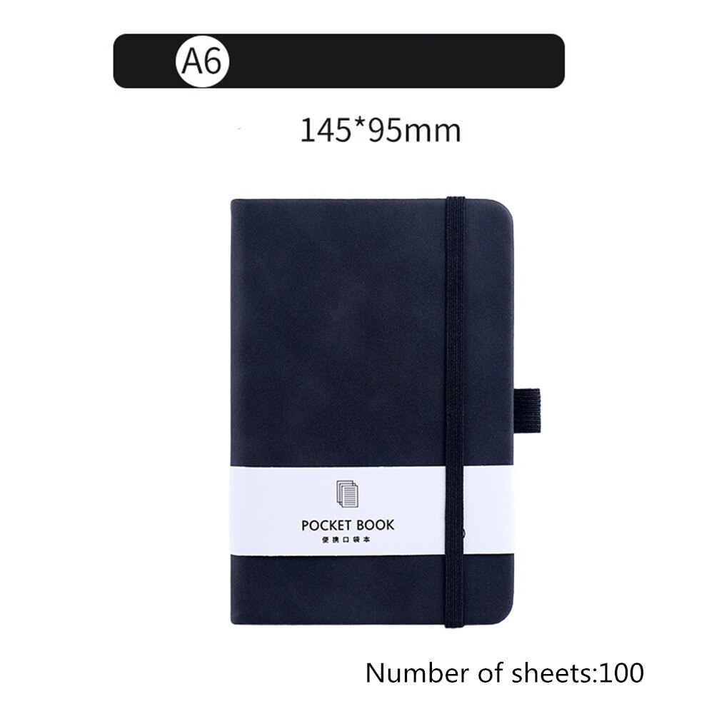 2022 A5 Planner Notebook Writing Notepads Planner Schedule Book Office Accessories Personal Diary Agendas Notebook: Black