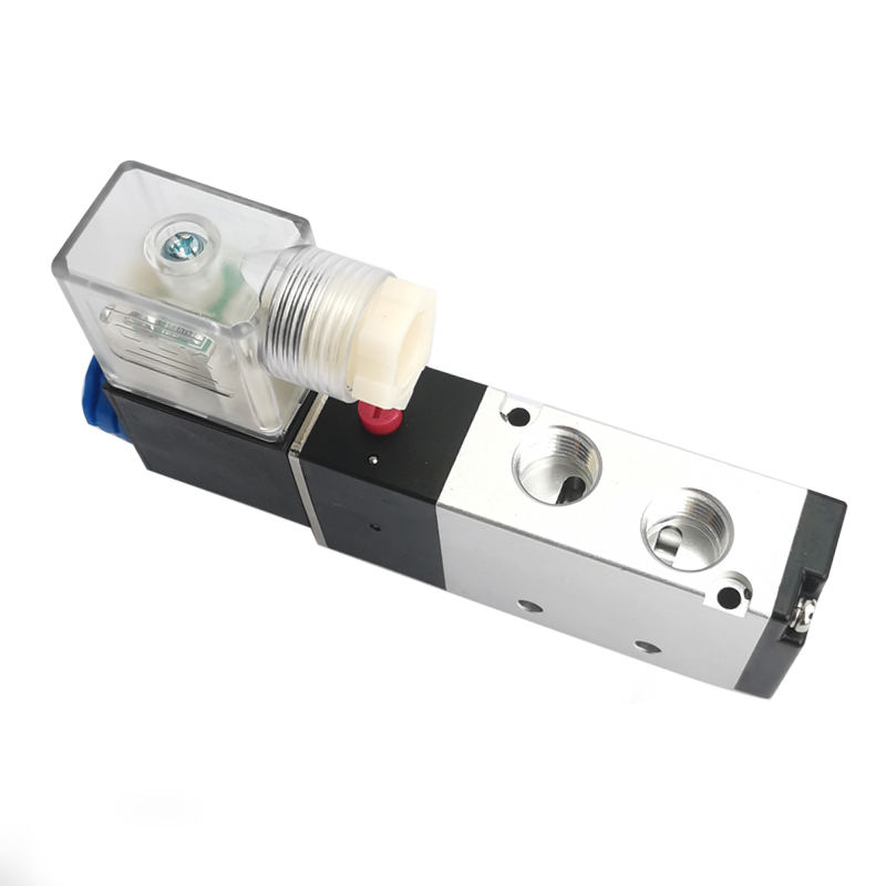 Válvulas de aire neumáticas, electromagnéticas de 2 posiciones y 5 vías, 4V110-06, 4V210-08, 4V310-10, 4V410-15, 1/4, DC12V, DC24V, 5/2