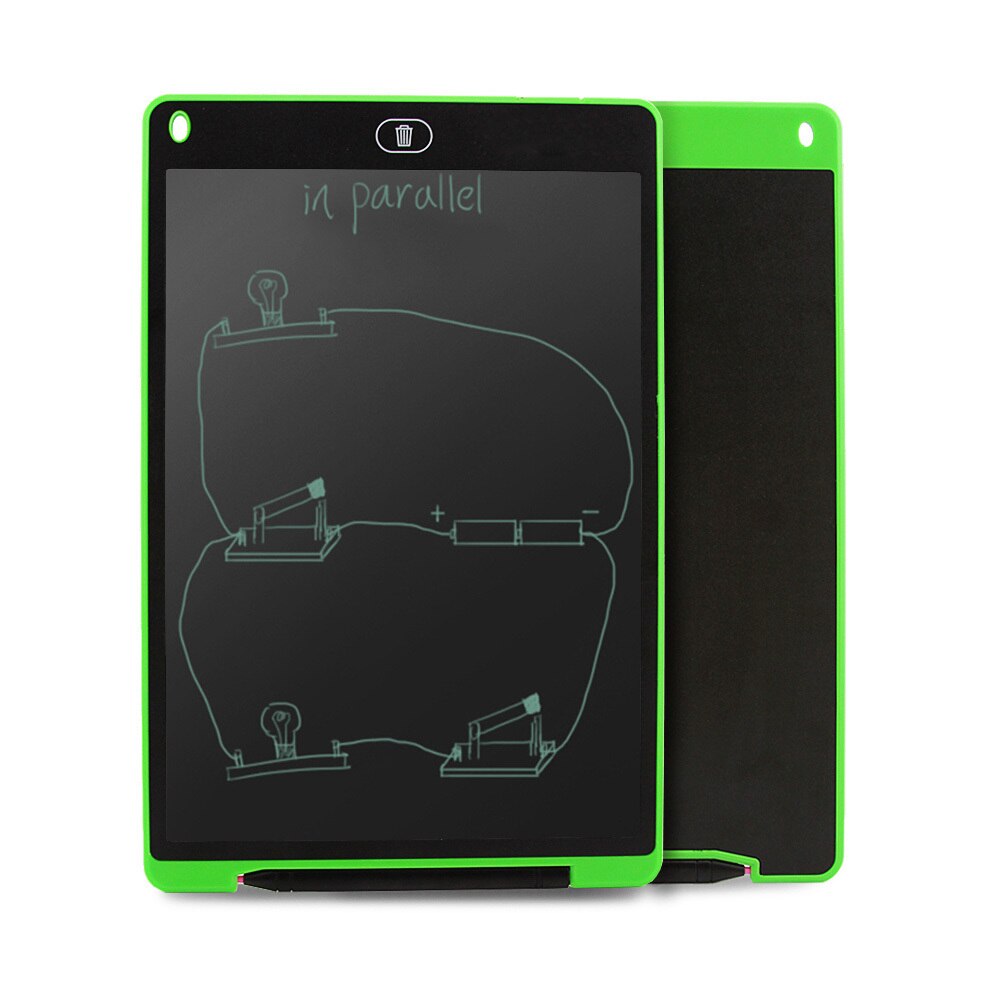 CHUYI 12 Inch LCD Writing Tablet Digital Handwriting Pad Electronic Drawing Tablet Bulletin Memo Board Kids Mini Art Notepads: Green  