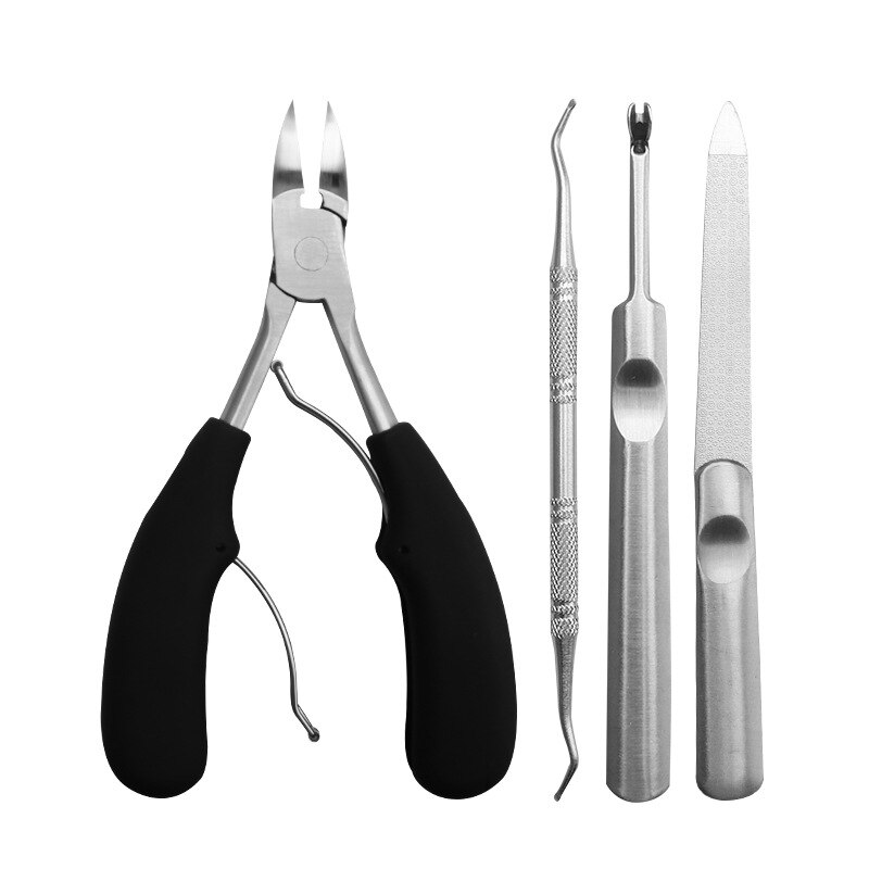 Nail Clipper Set Stainless Steel Toenail Clippers for Thick Ingrown Toe Nail Heavy Duty Precision Nail Scissor Cut Toenails Tool: C
