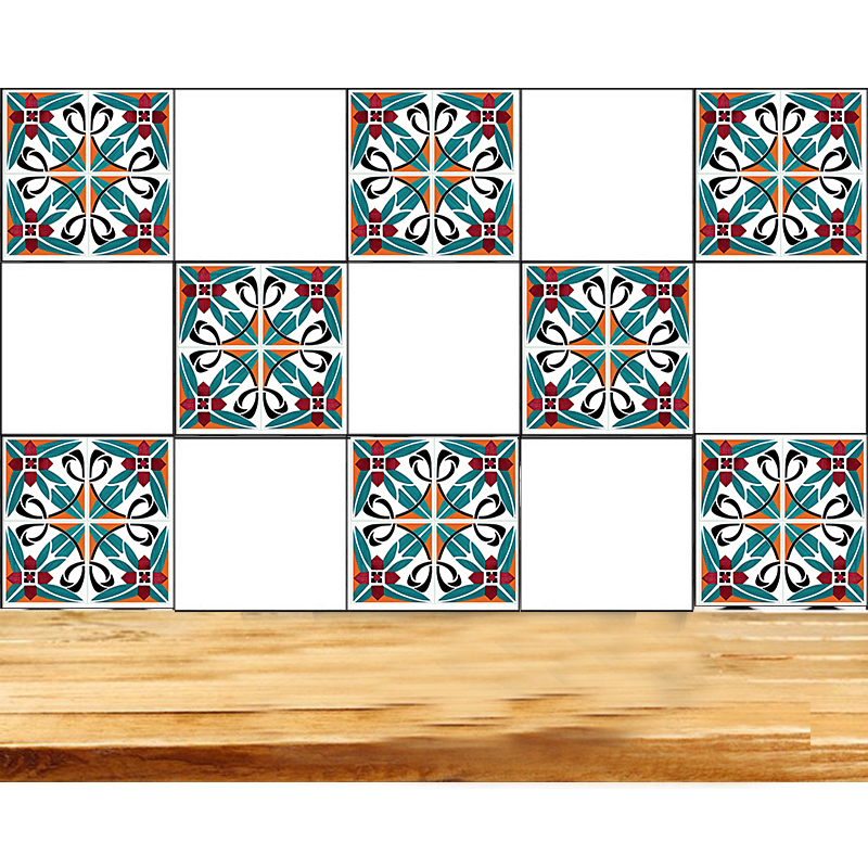Marokkaanse Stijl Kleurrijke Patroon Hard Tegel Vloer Muursticker Home Decor Keuken Badkamer Wc Decoratie Art Mural